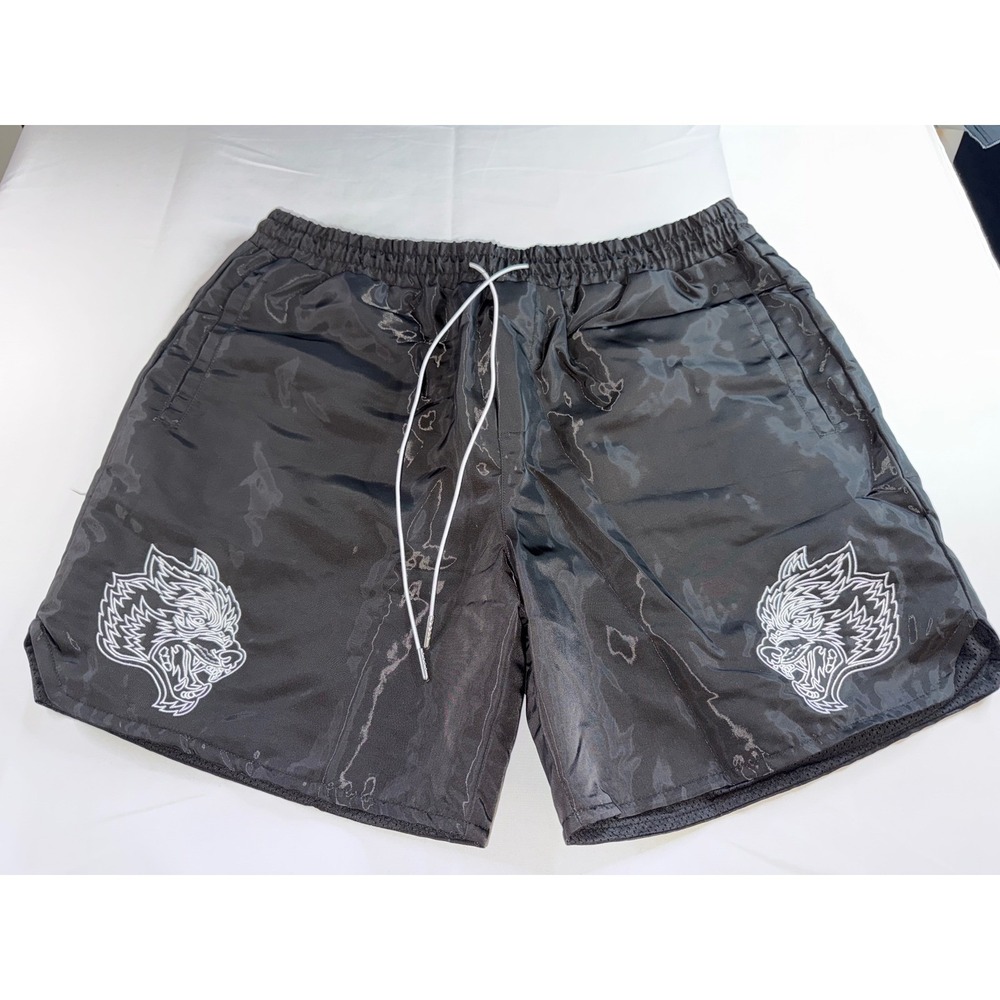 Darc Sport Men Black Marble Wolf Shorts XL Limited Edition 602/1000 NWT